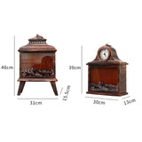 Fireplace Light Firewood Lamp & Clock