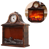 Fireplace Light Firewood Lamp & Clock