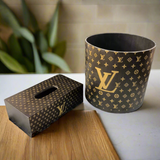 Gucci & LV Style Dust Bin & Tissue Box