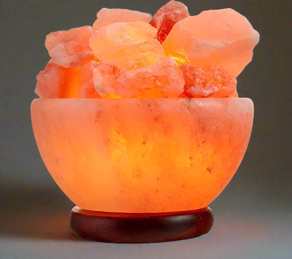 Fire Bowl Shape in 7 Colors Light Changing USB Himalayan Salt Lamp