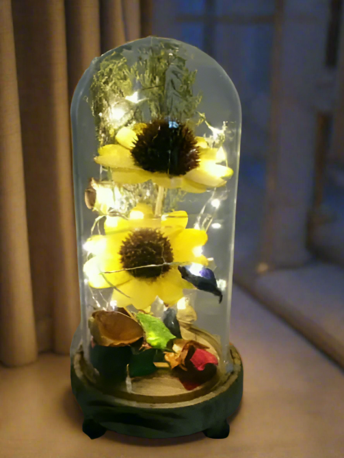 LED Flowers Mirror Cage