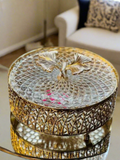 Round Candy Jar with Metal butterfly on Top