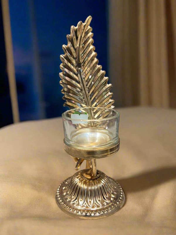 Luxury Leaf Candle Holder