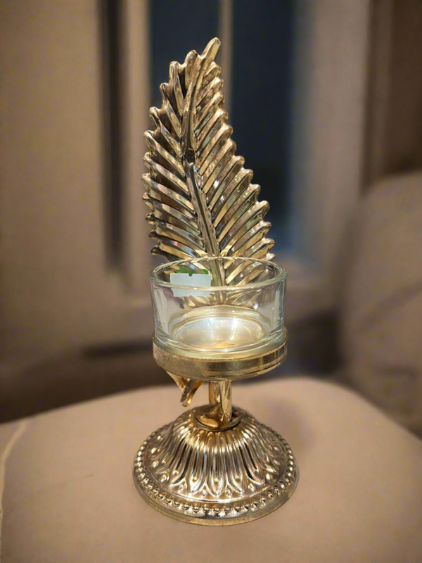 Luxury Leaf Candle Holder