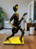 Resin Musician Guitar Player Statue