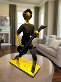 Resin Musician Guitar Player Statue