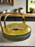 Royal Gold Plated Tray Basket Pair