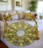 Royal Gold Plated Basket Tray