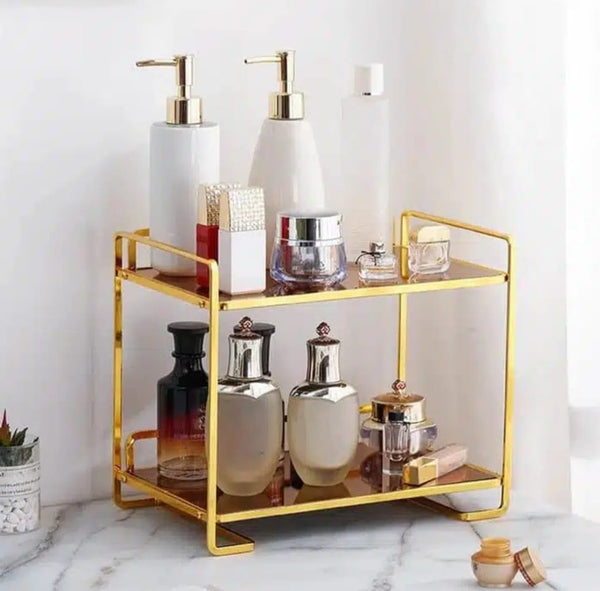 2 Tier Gold Multi-Purpose Tray