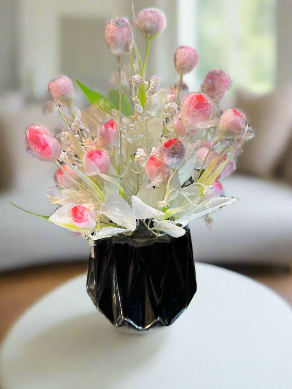 Elegant Ceramic Pod with Flowers