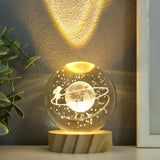 USB LED Night Light Galaxy Crystal Ball