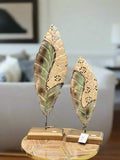 Luxury Leaf Table Decor Pair