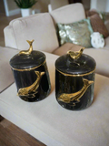 Luxury Dolphin Candy Jar Pair