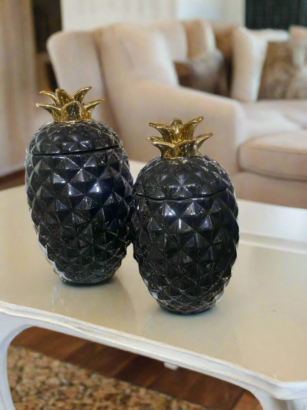 Luxury Pineapple Candy Jars Pair