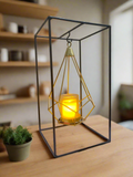 Iron Swing Shape Stand With Candle Holder