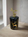 Candy Jar with Metallic Deer Lid Pair