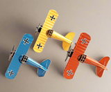 Metallic Airplane Model Décor