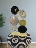 Metal Table Décor with Accent Sunburst & Mirror