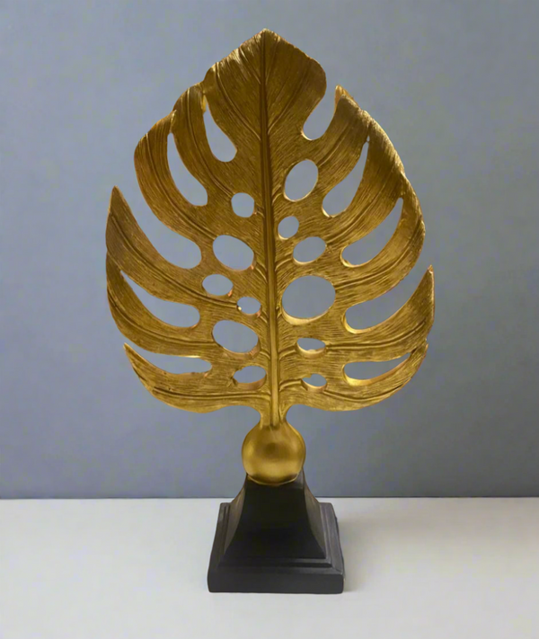 Resin Leaf Figurine Sculpture