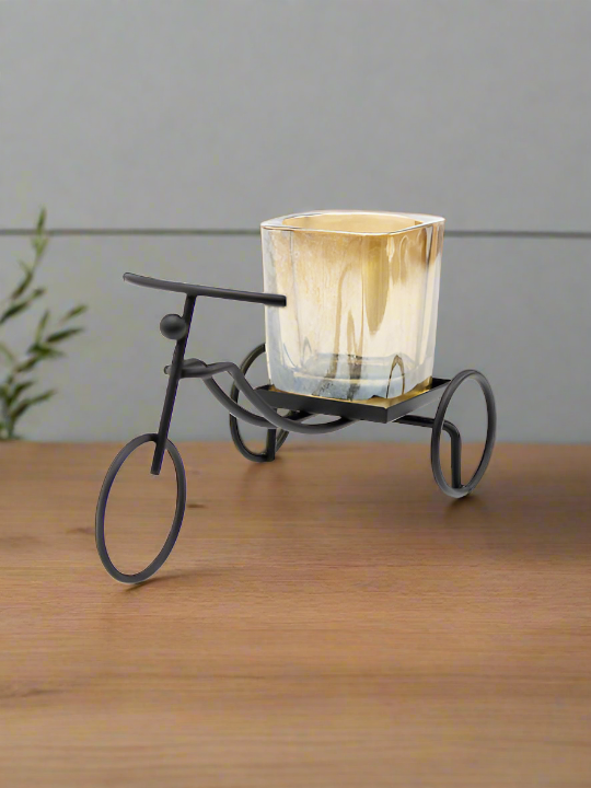 Metal Cycle Candle Holder