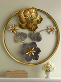 Round 3d Flowers Wall Decor