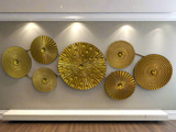 Chrome Gold Metal Wall Hanging