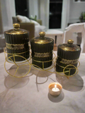 Luxury Air Tight Versace Design Candy Jars