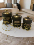 Luxury Air Tight Versace Design Candy Jars