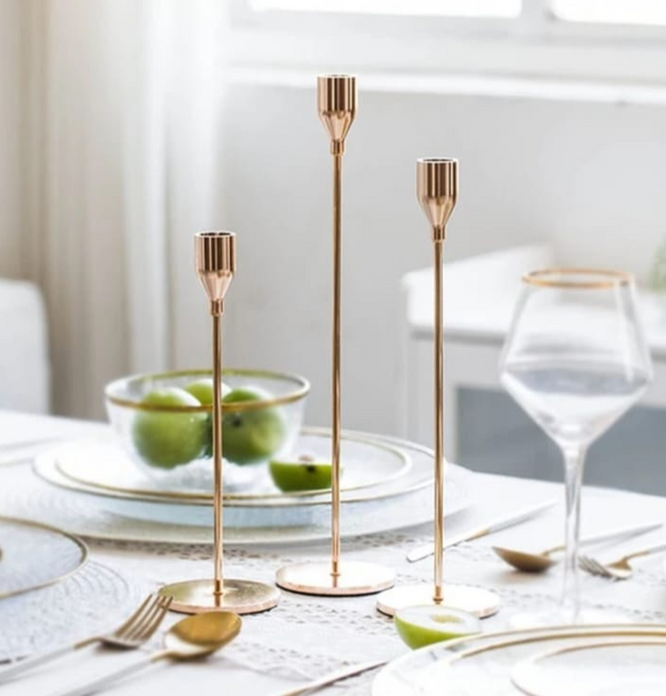 3 Ps Luxury Gold Candle Holder