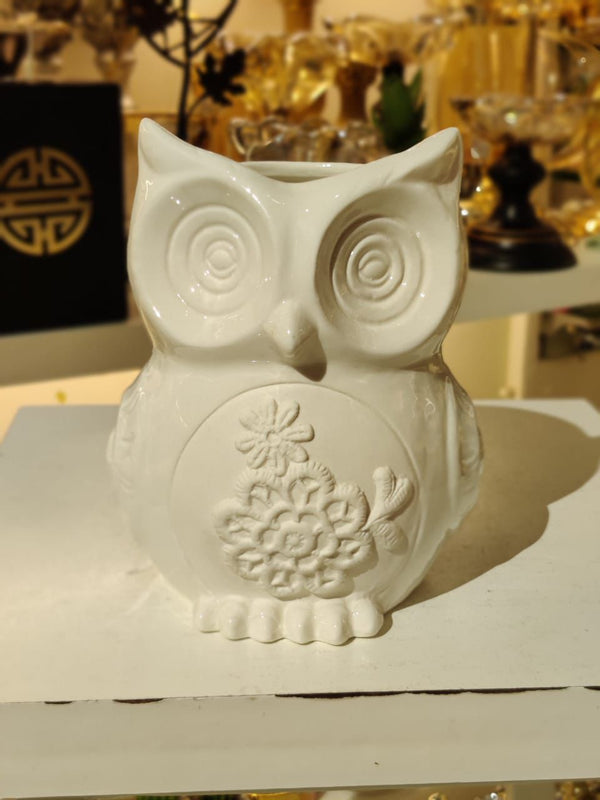 Ceramic Owl Vase