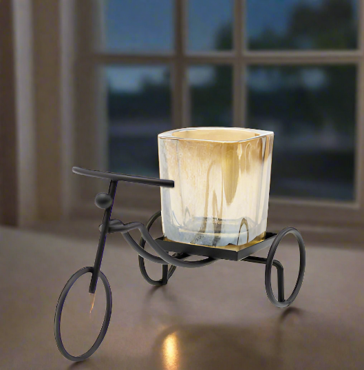 Metal Cycle Candle Holder